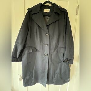 Michael Kors Women's Black Trench Coat XL